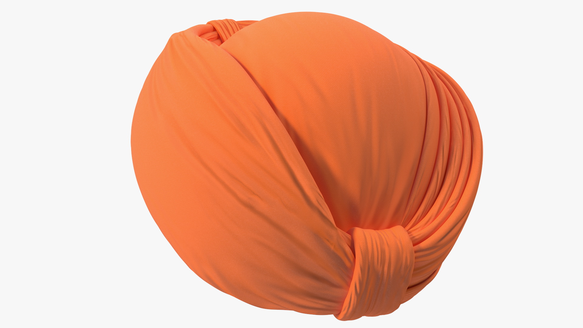 3D Turban Orange model