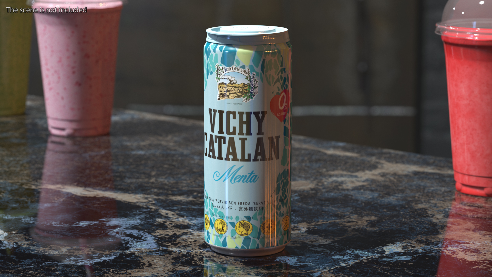 3D Therapeutic Table Water Can Vichy Catalan Mint