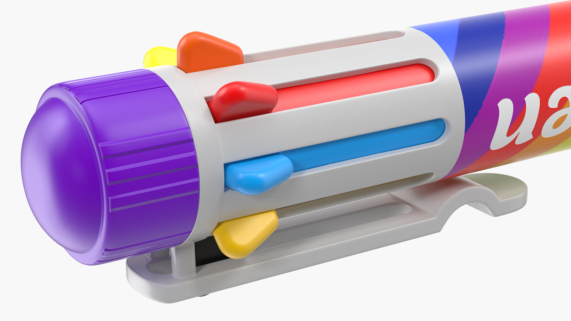 Rainbow Multicolor Ballpoint Pen 3D
