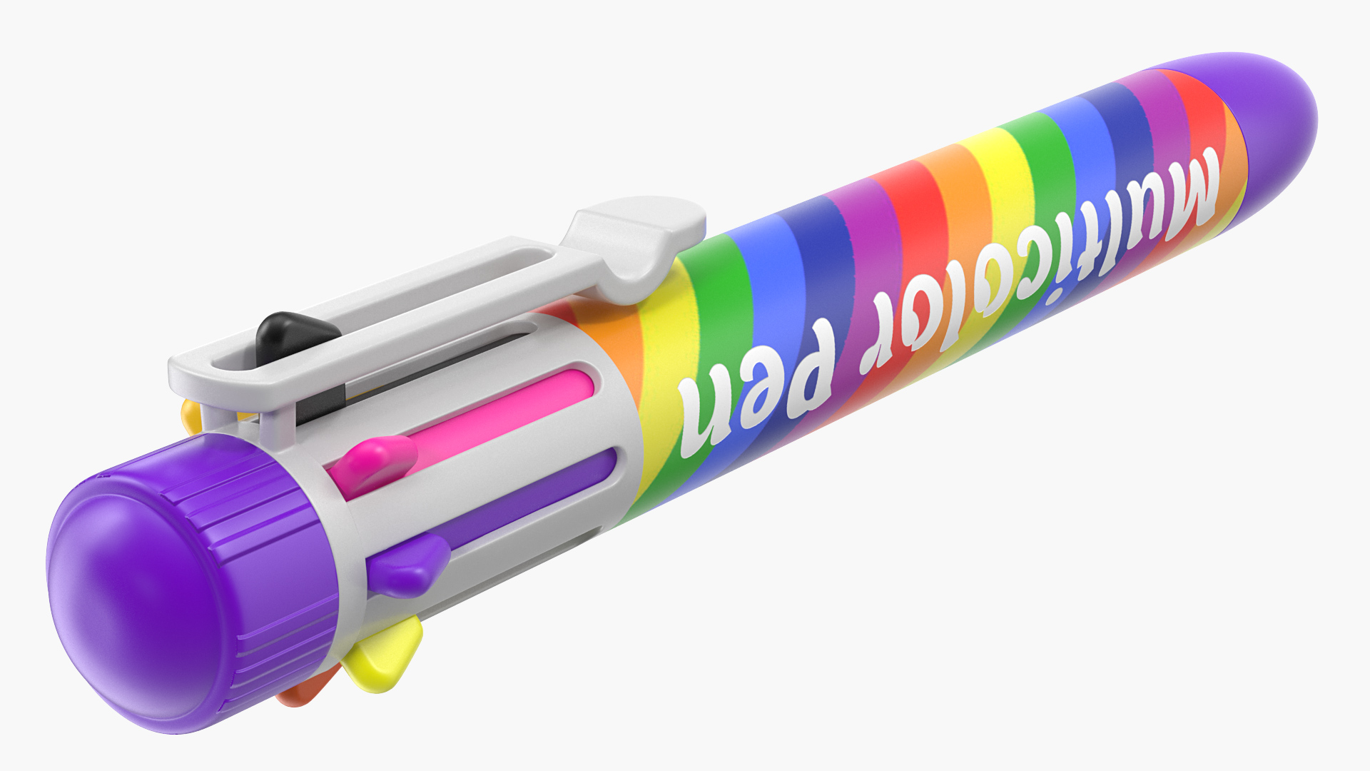 Rainbow Multicolor Ballpoint Pen 3D