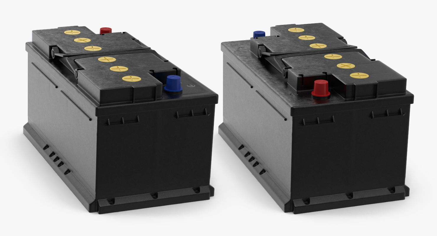 3D model Car Battery 12V