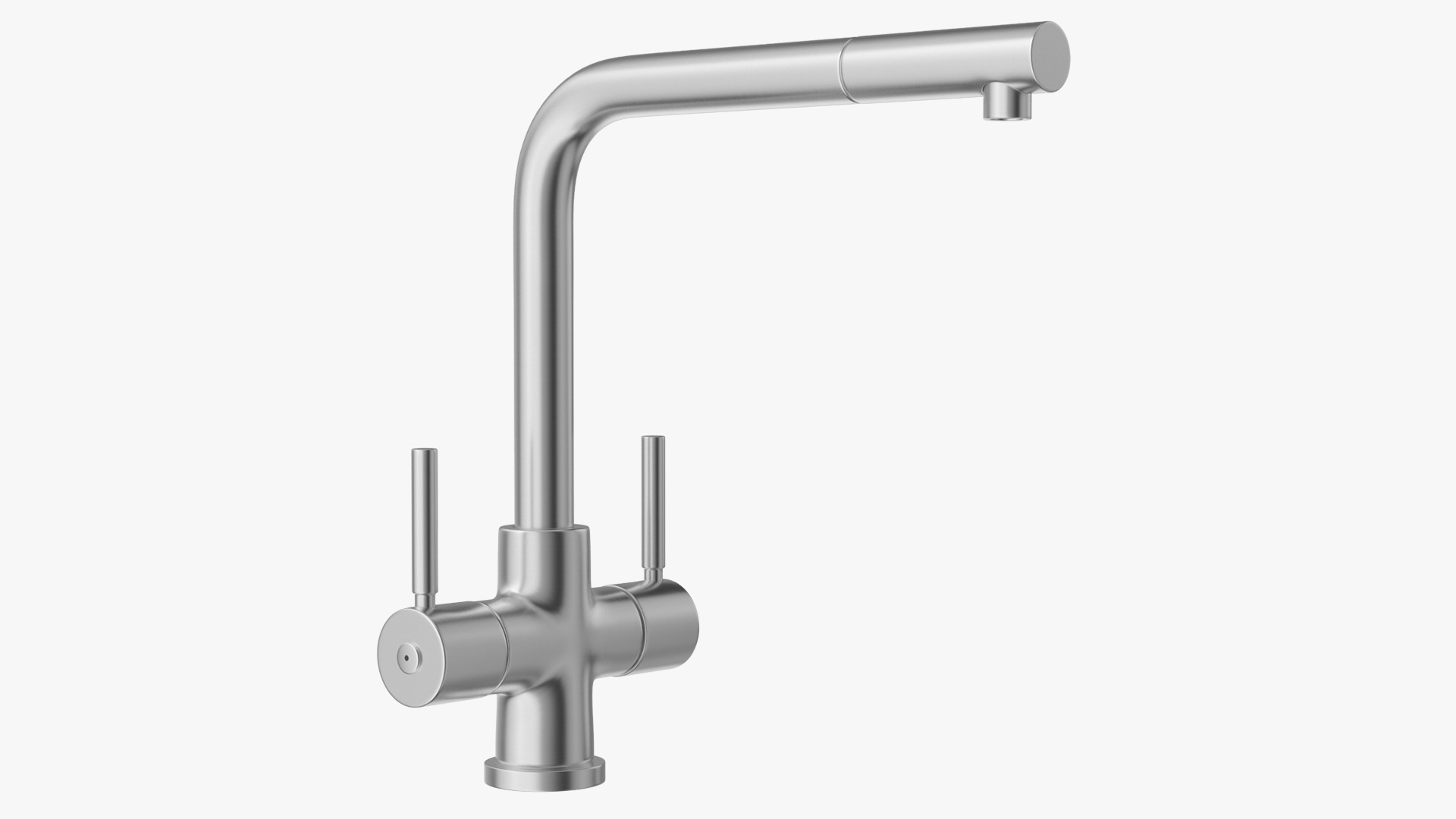 3D Angular Dual Lever Sink Mixer Tap model