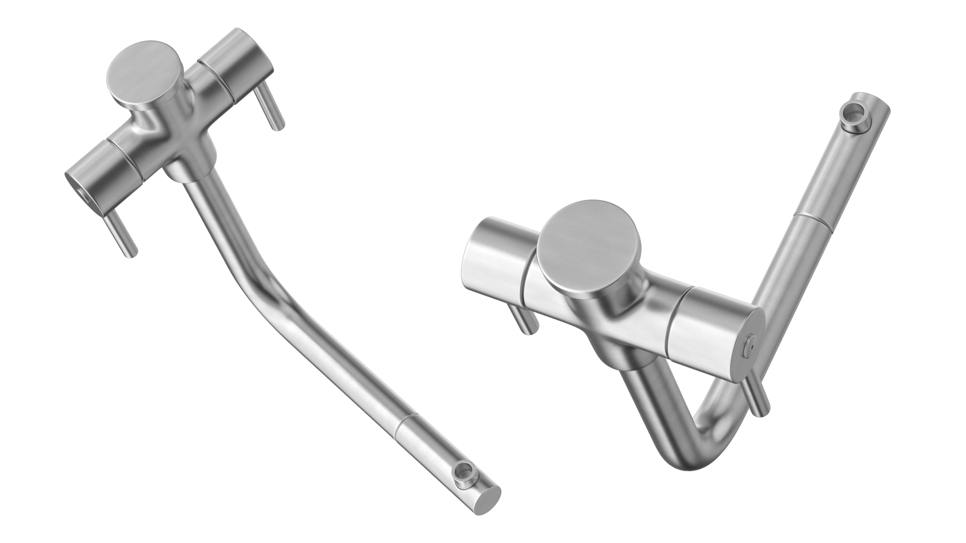 3D Angular Dual Lever Sink Mixer Tap model