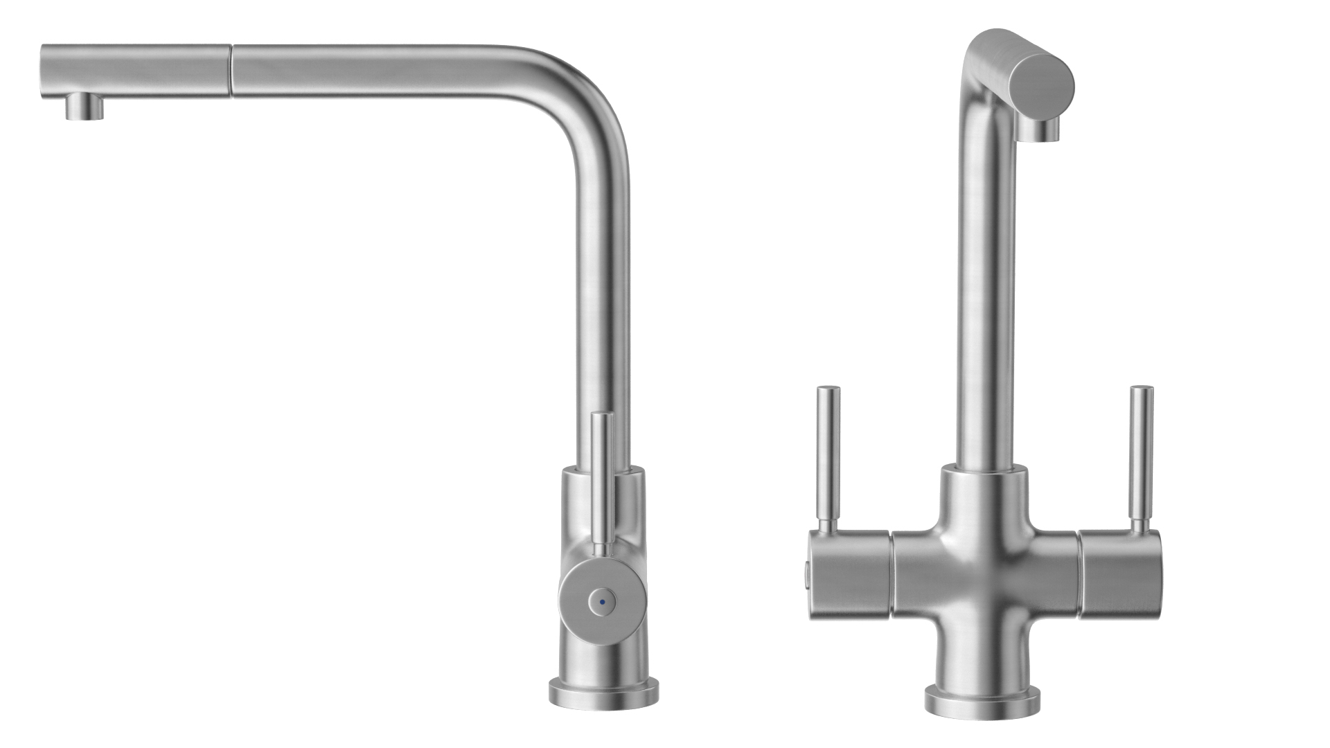 3D Angular Dual Lever Sink Mixer Tap model