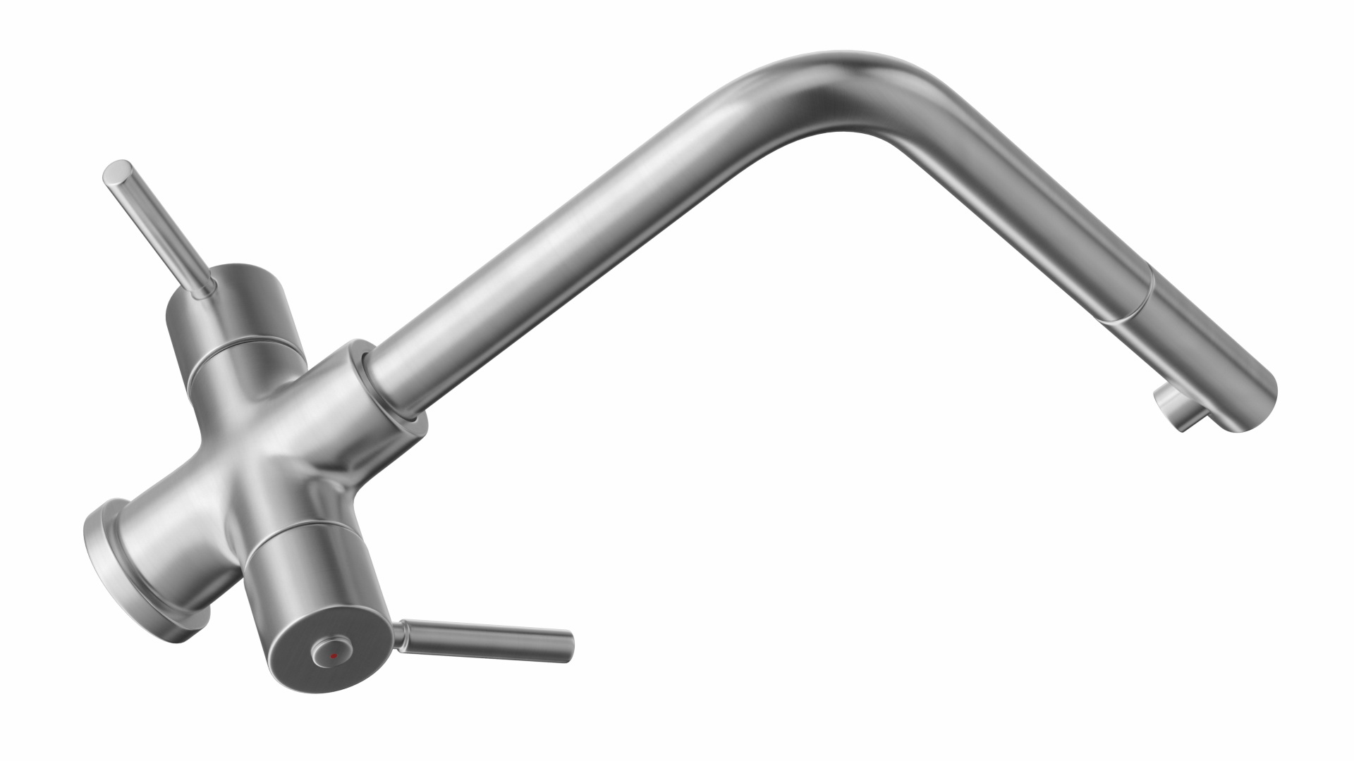 3D Angular Dual Lever Sink Mixer Tap model