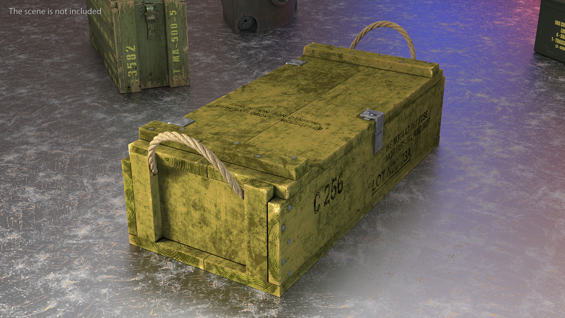 3D model Military Ammunition Crate
