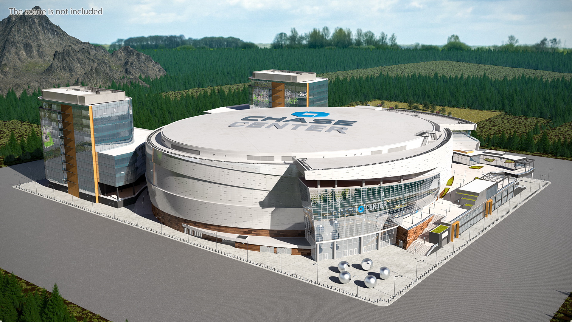 3D Chase Center Arena model