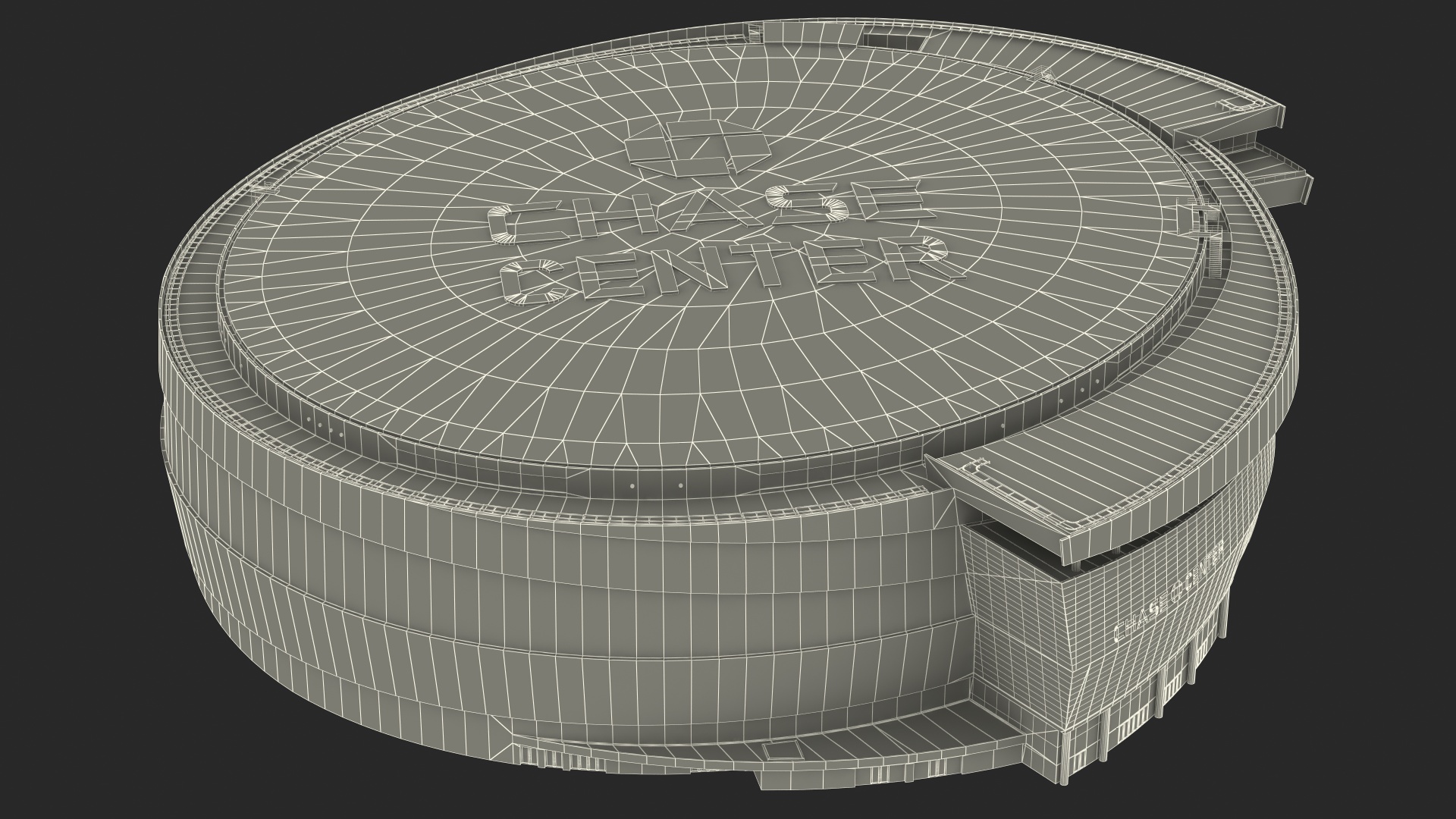 3D Chase Center Arena model