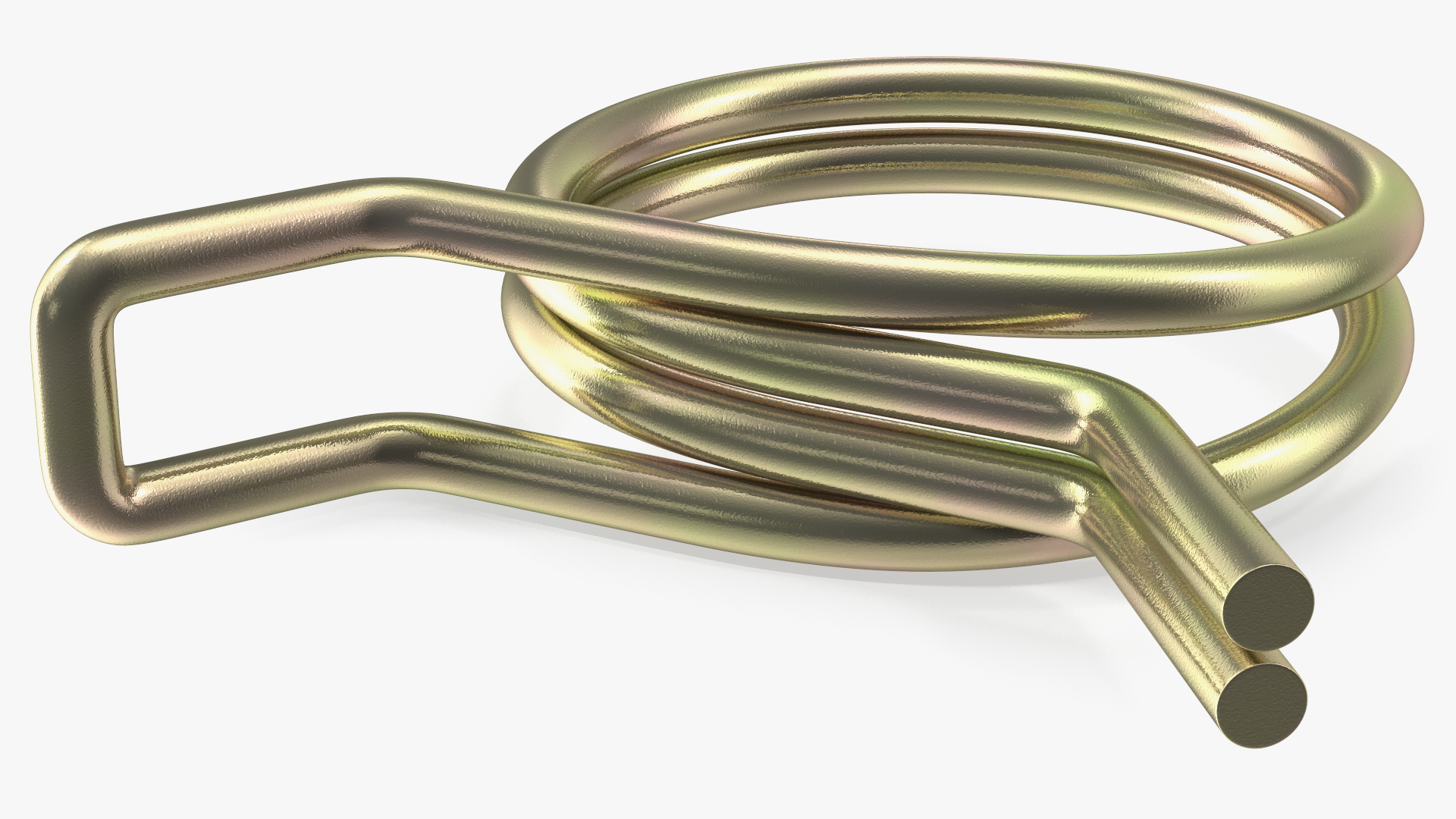 Double Wire Spring Hose Clamp Zink 3D model