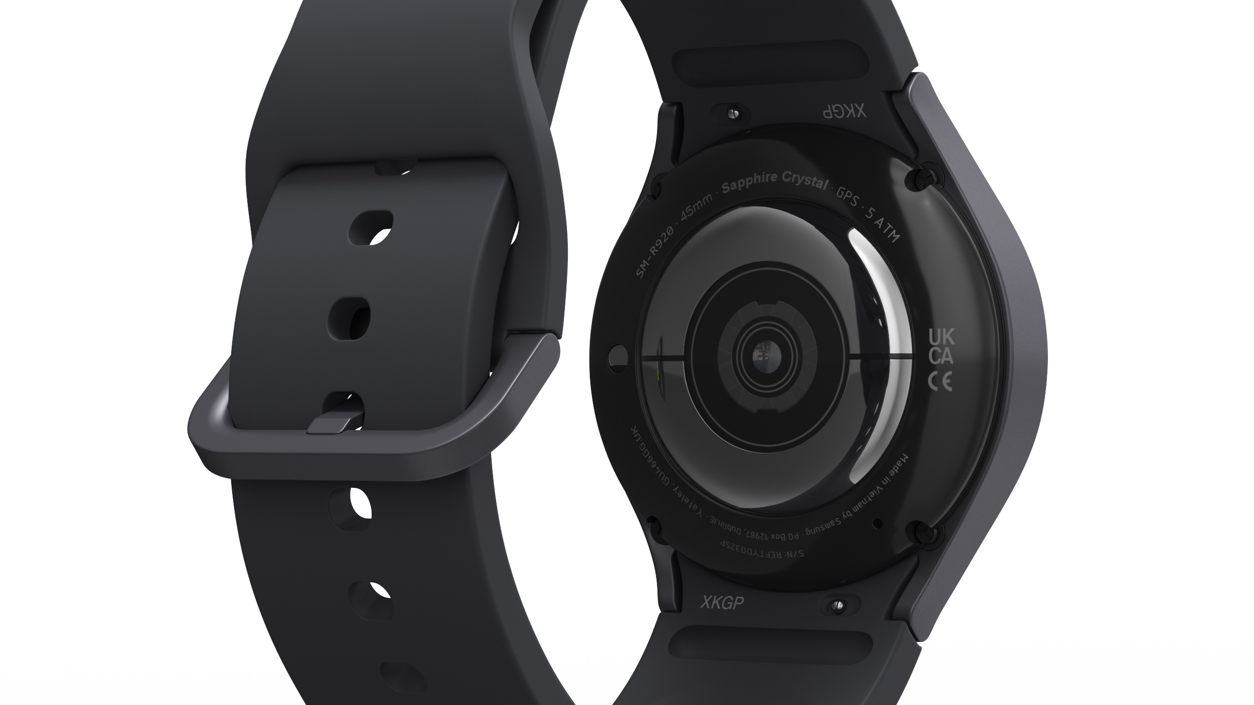 Graphite Samsung Galaxy Watch 5 small 40mm 3D