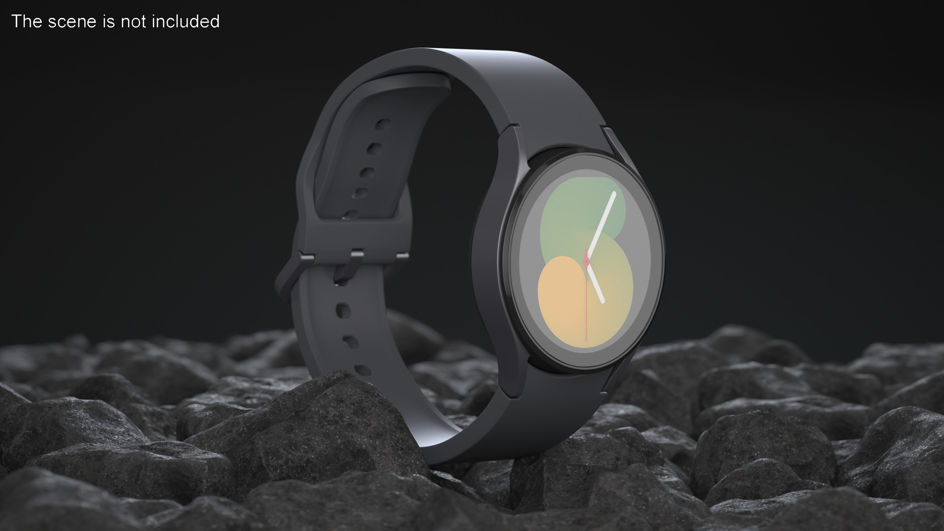 Graphite Samsung Galaxy Watch 5 small 40mm 3D