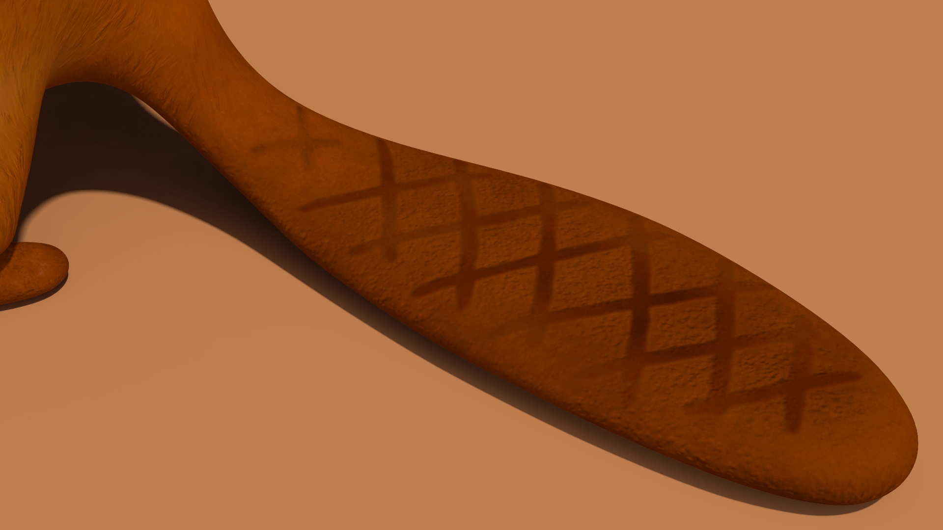 Cartoon Beaver with Screw Driver 3D