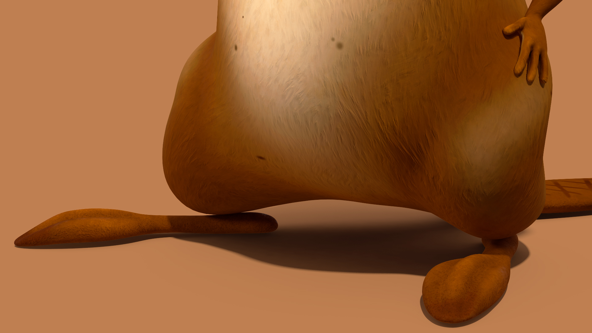 Cartoon Beaver with Screw Driver 3D