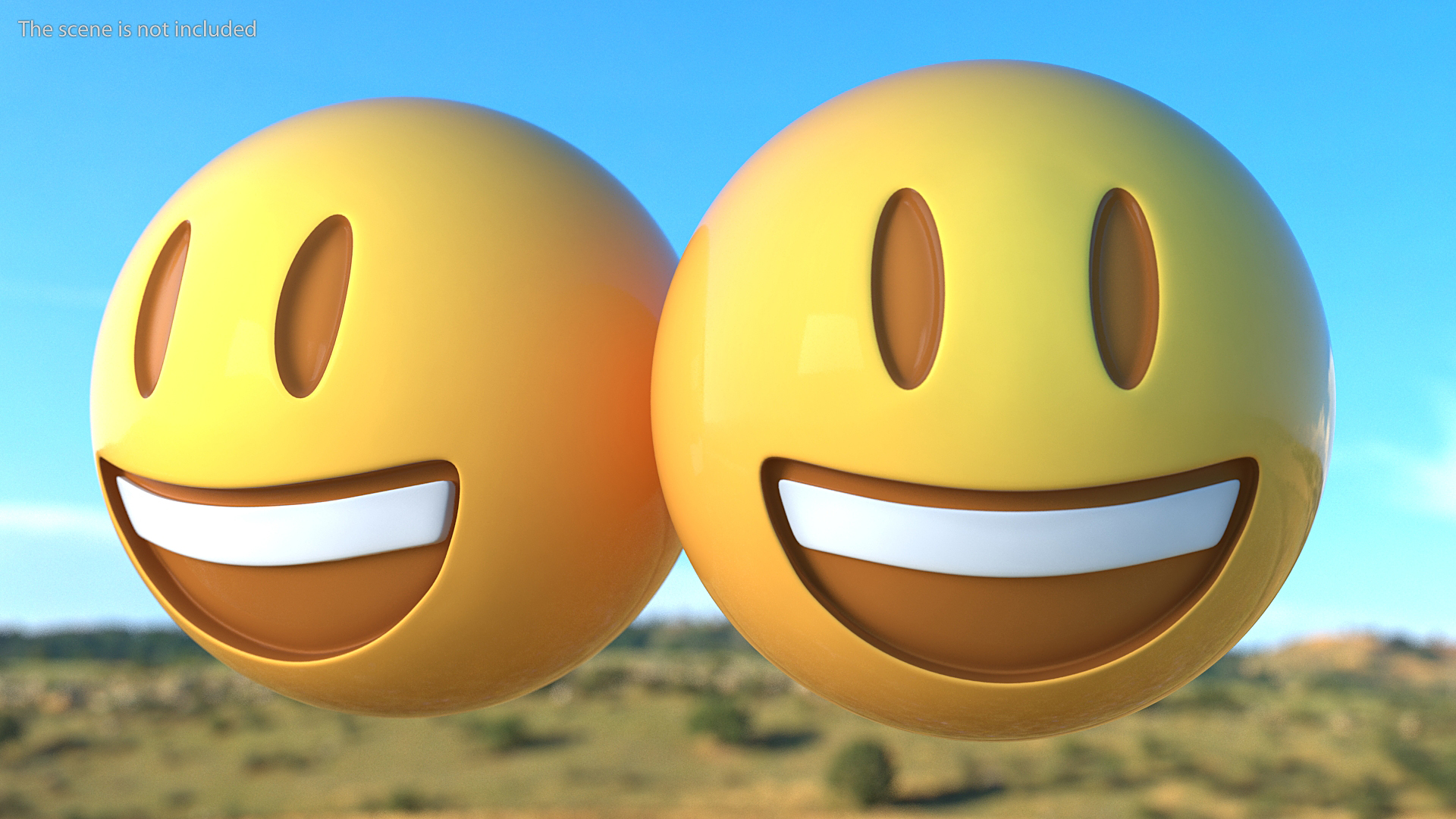 3D Smiling Emoji model