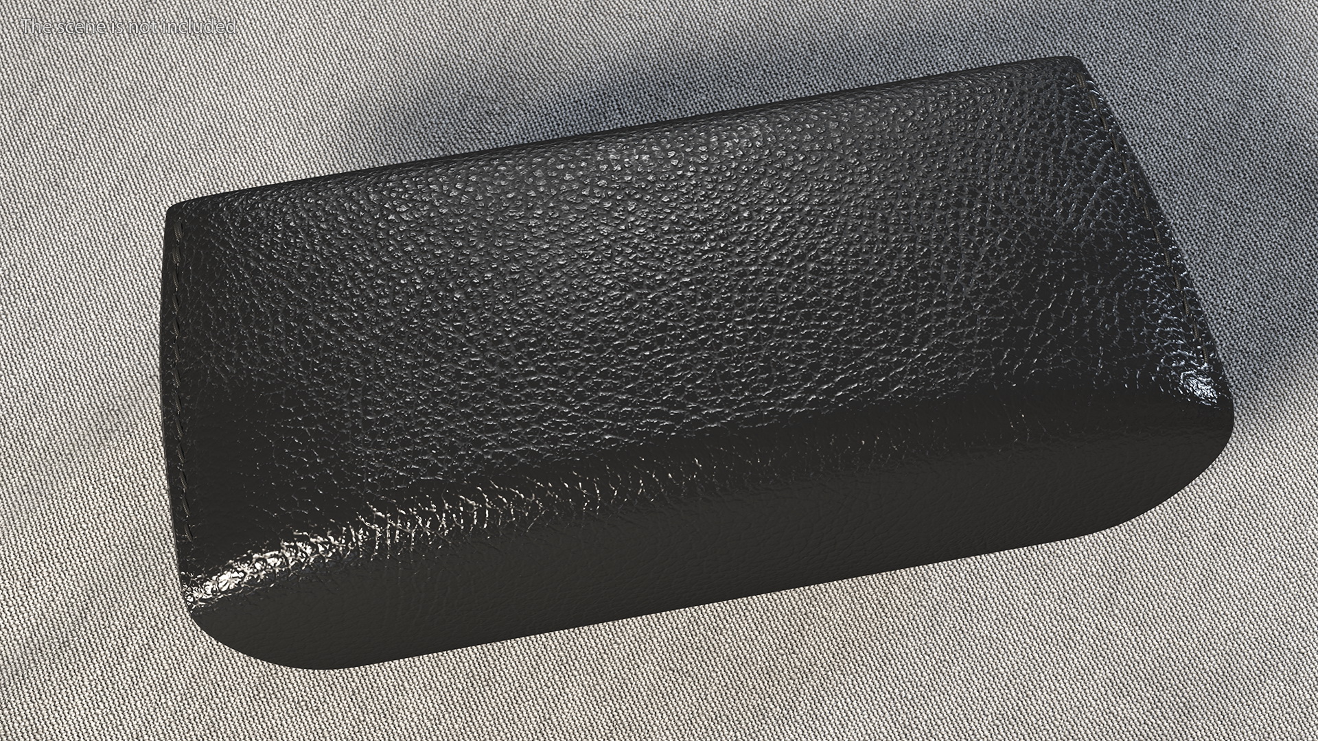 3D Leather Sunglasses Case Closed Black