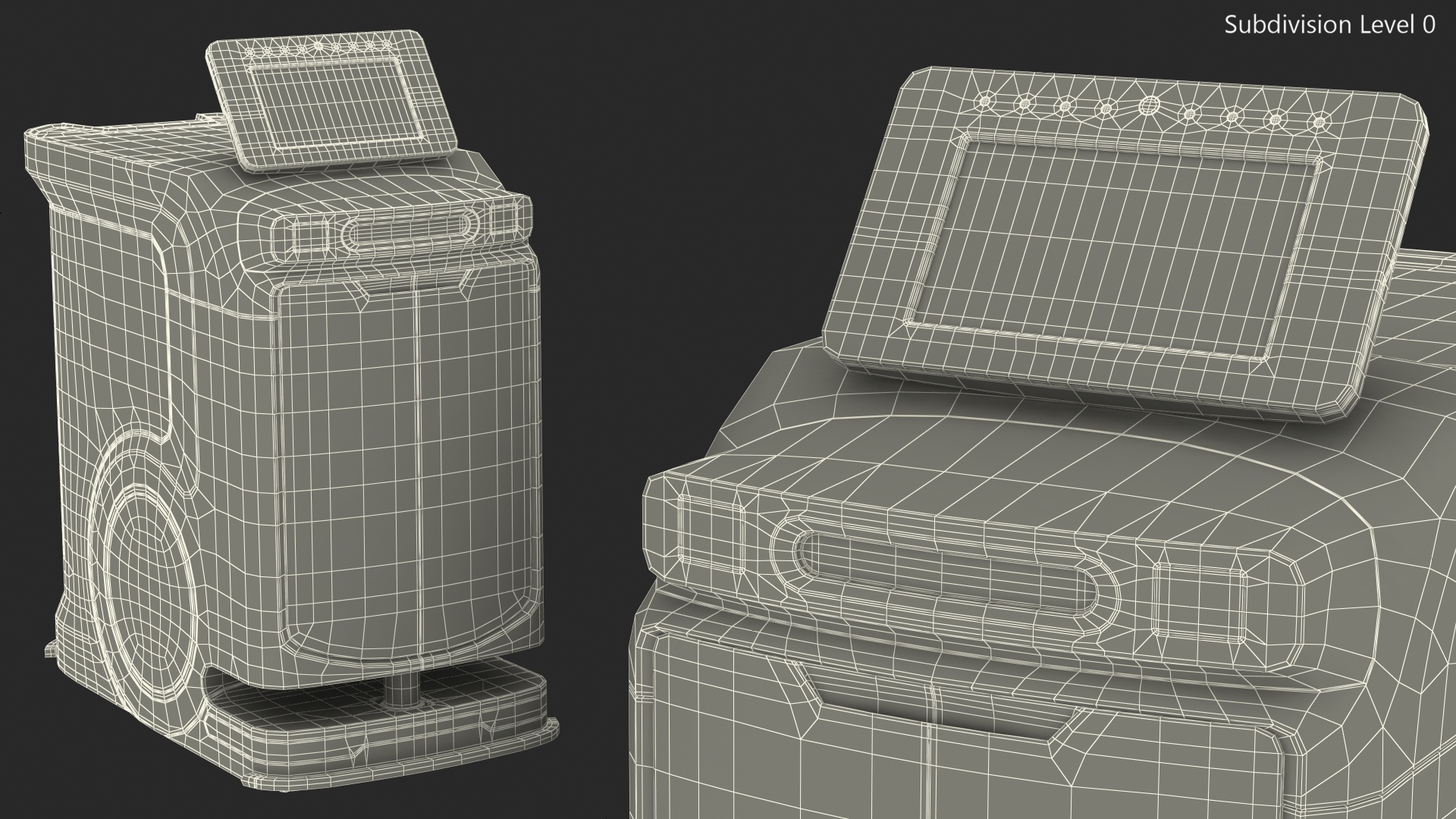 SAITE Intelligence Hospital Delivery Robot Rigged 3D model