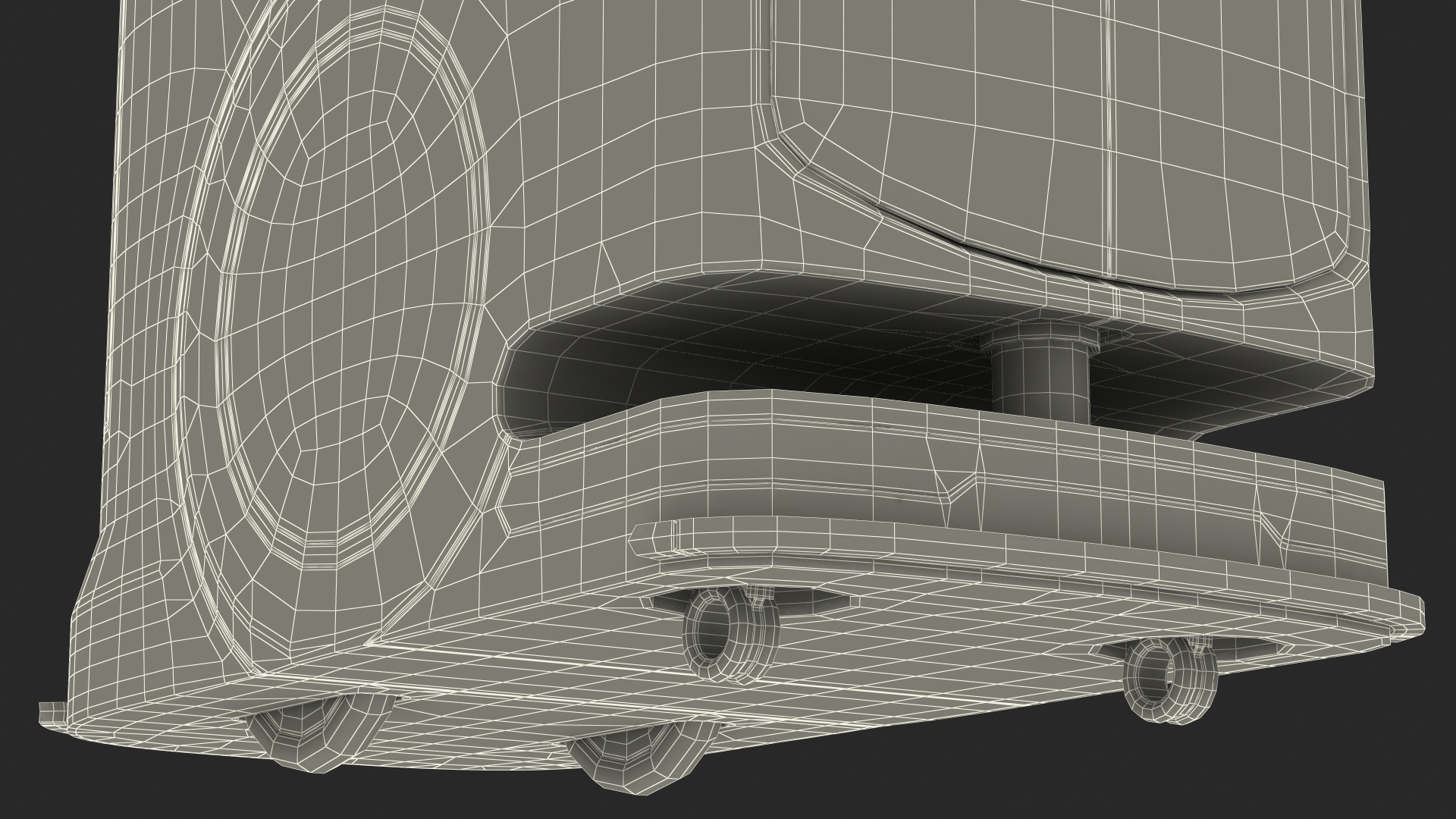 SAITE Intelligence Hospital Delivery Robot Rigged 3D model