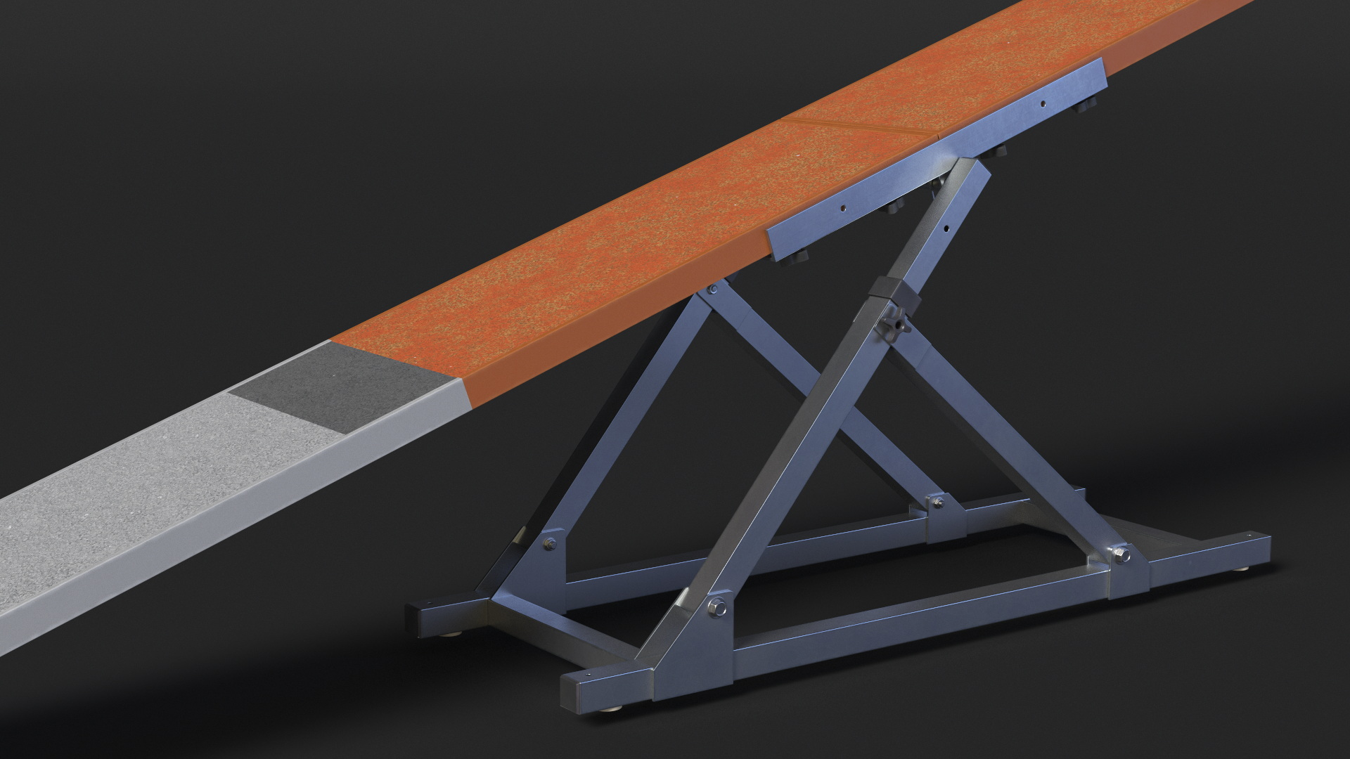 3D Dog Agility Teeter Totter and Labrador model