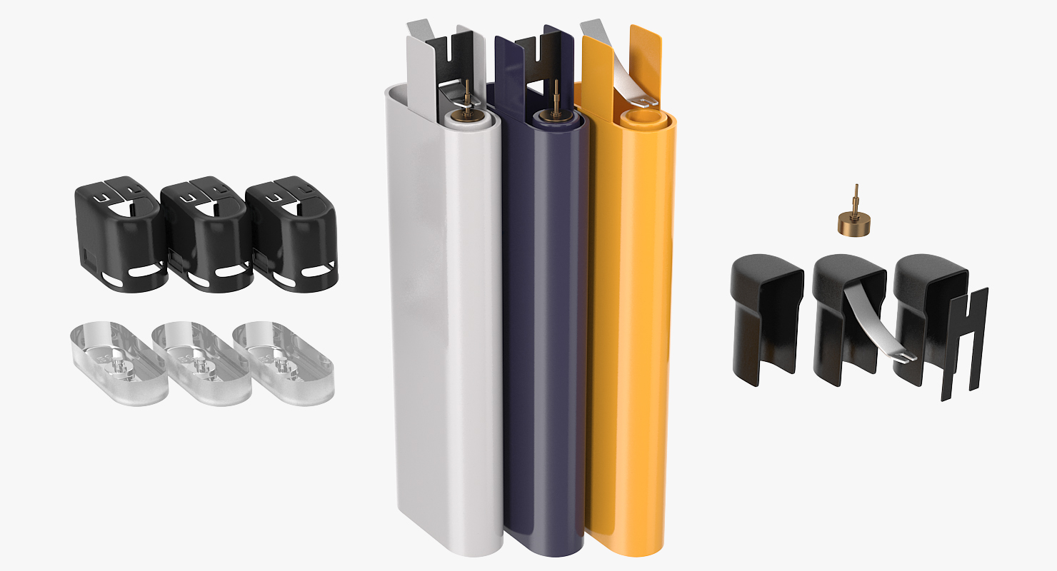 3D model Cricket Lighters Set