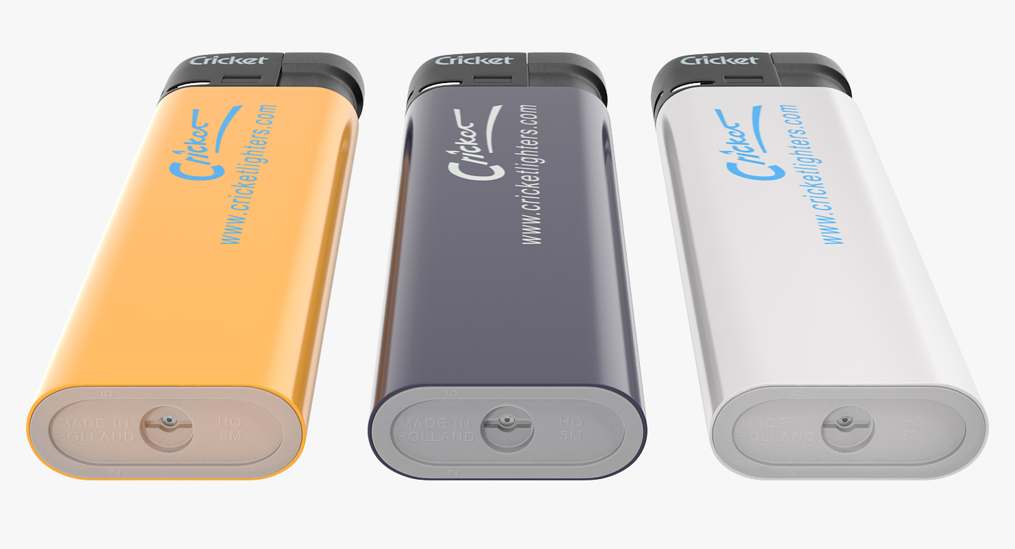3D model Cricket Lighters Set