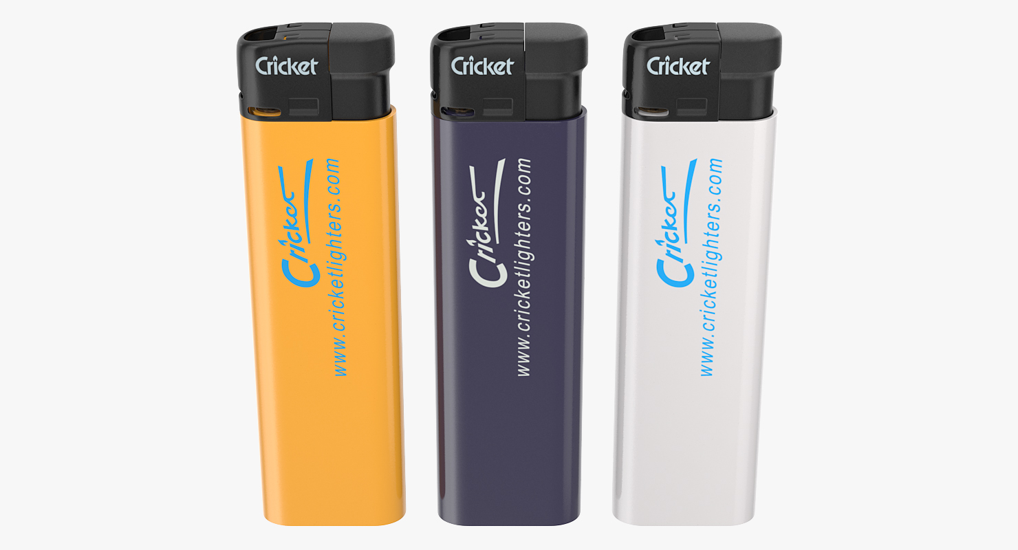 3D model Cricket Lighters Set