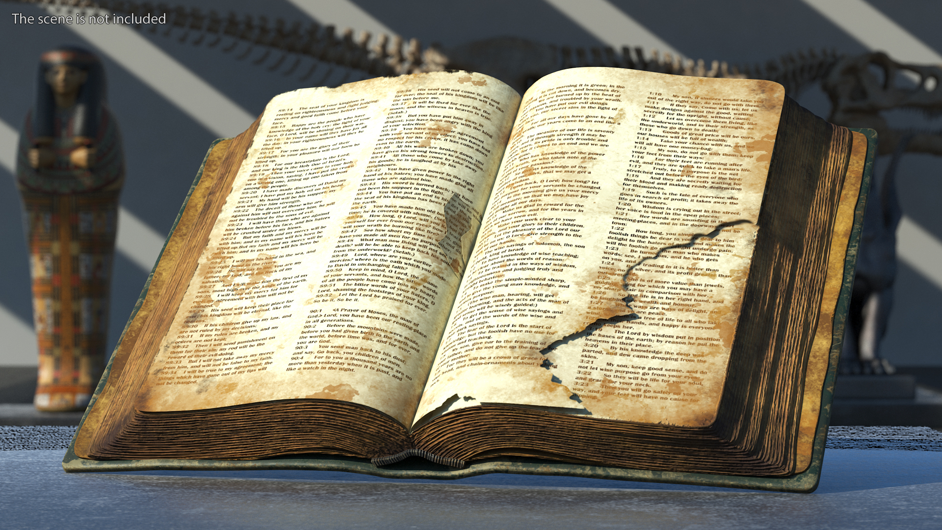 3D Very Old Open Book model