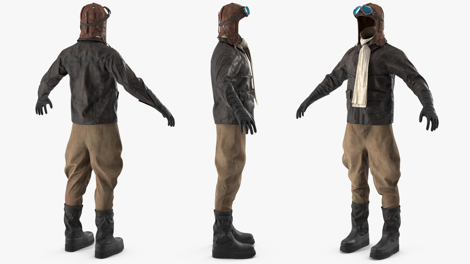 Pilot Uniforms of the 1930s 3D