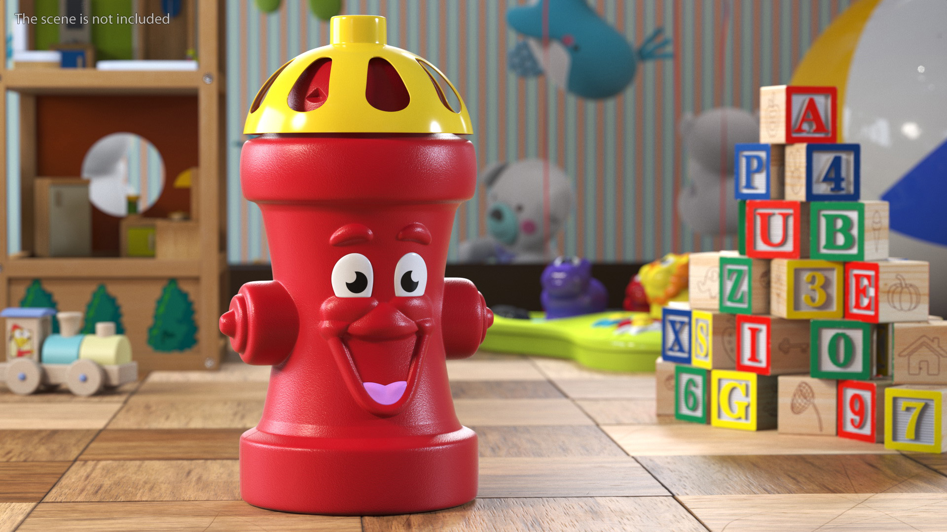 Red Fire Hydrant Children Toy 3D model