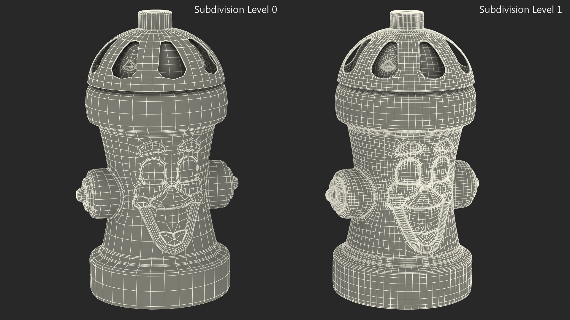 Red Fire Hydrant Children Toy 3D model