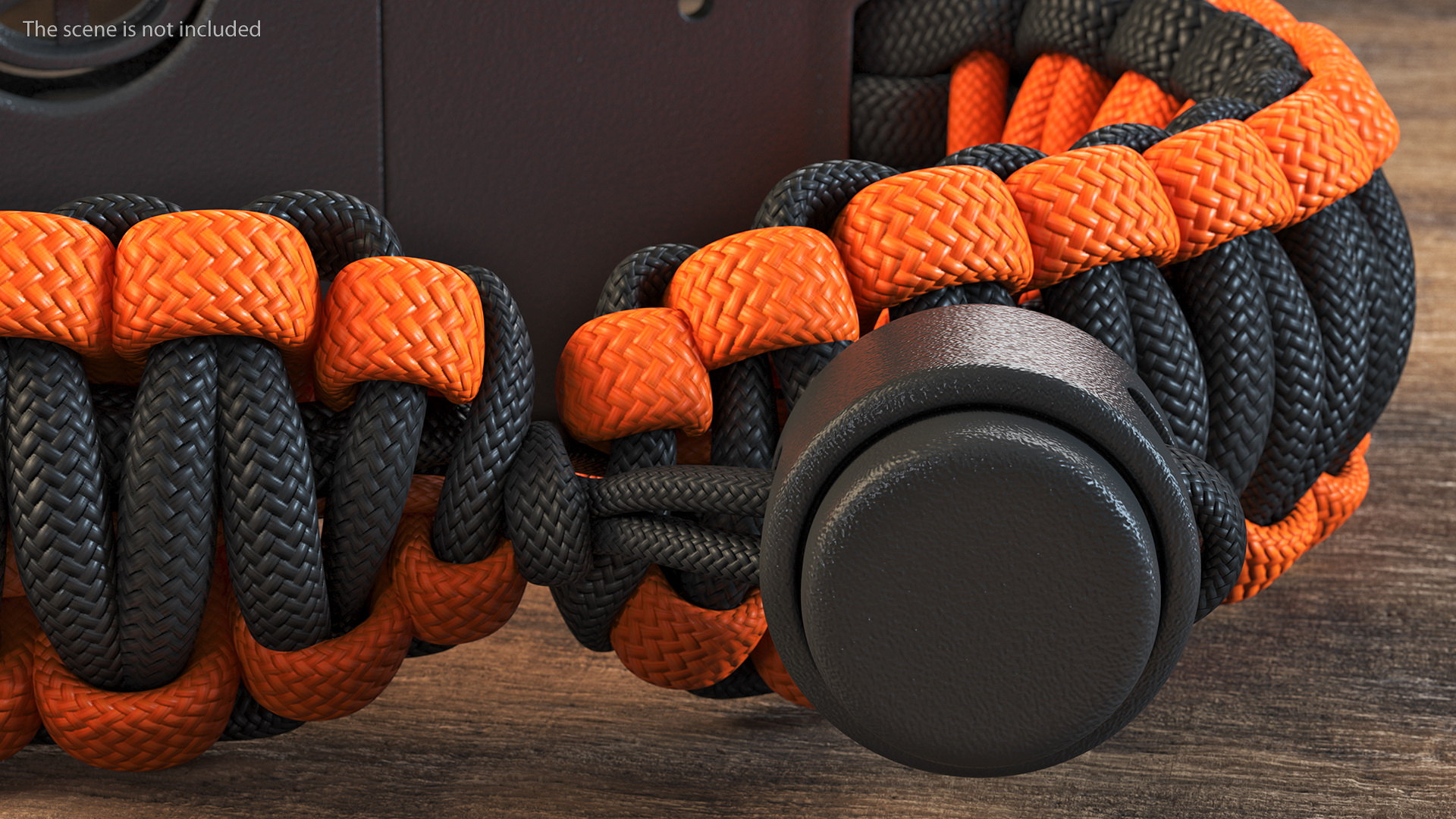 3D model Atomic Bear Tactical Paracord Bracelet Orange
