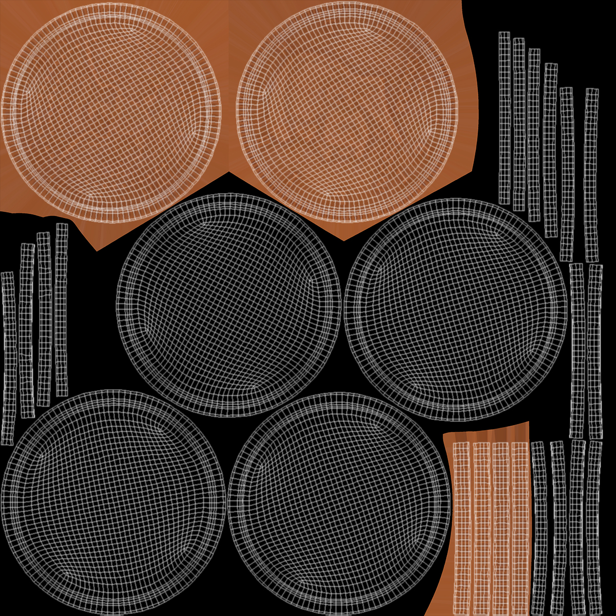 Milk Chocolate Coin with Golden Foil Wrapper 3D model