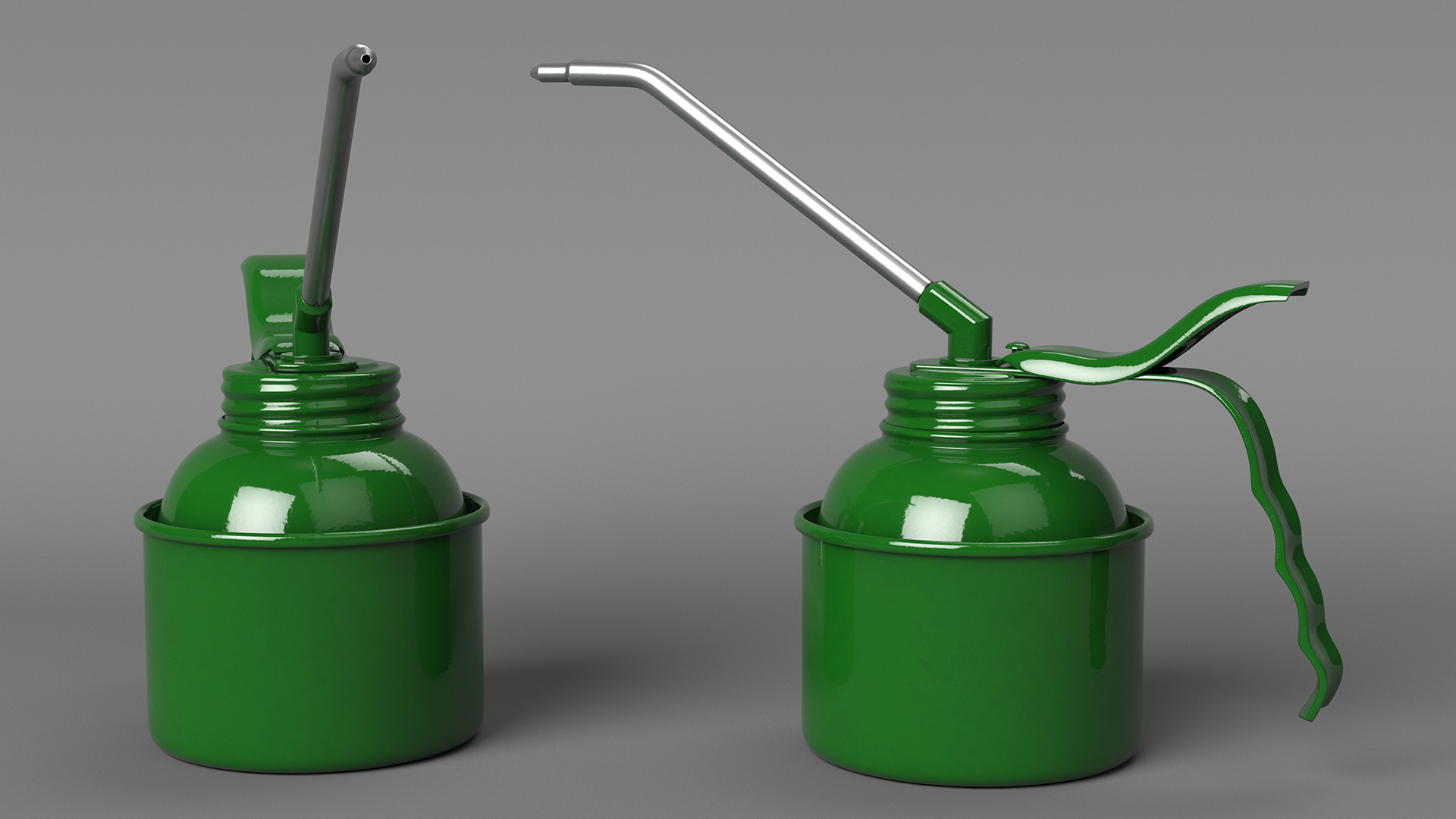 3D High Pressure Metal Oiler Green