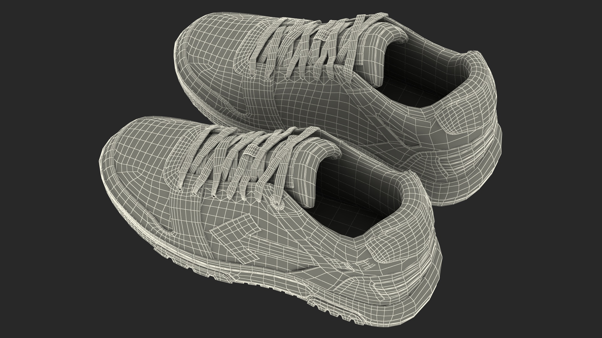 3D Leather Sneakers Off White Blue