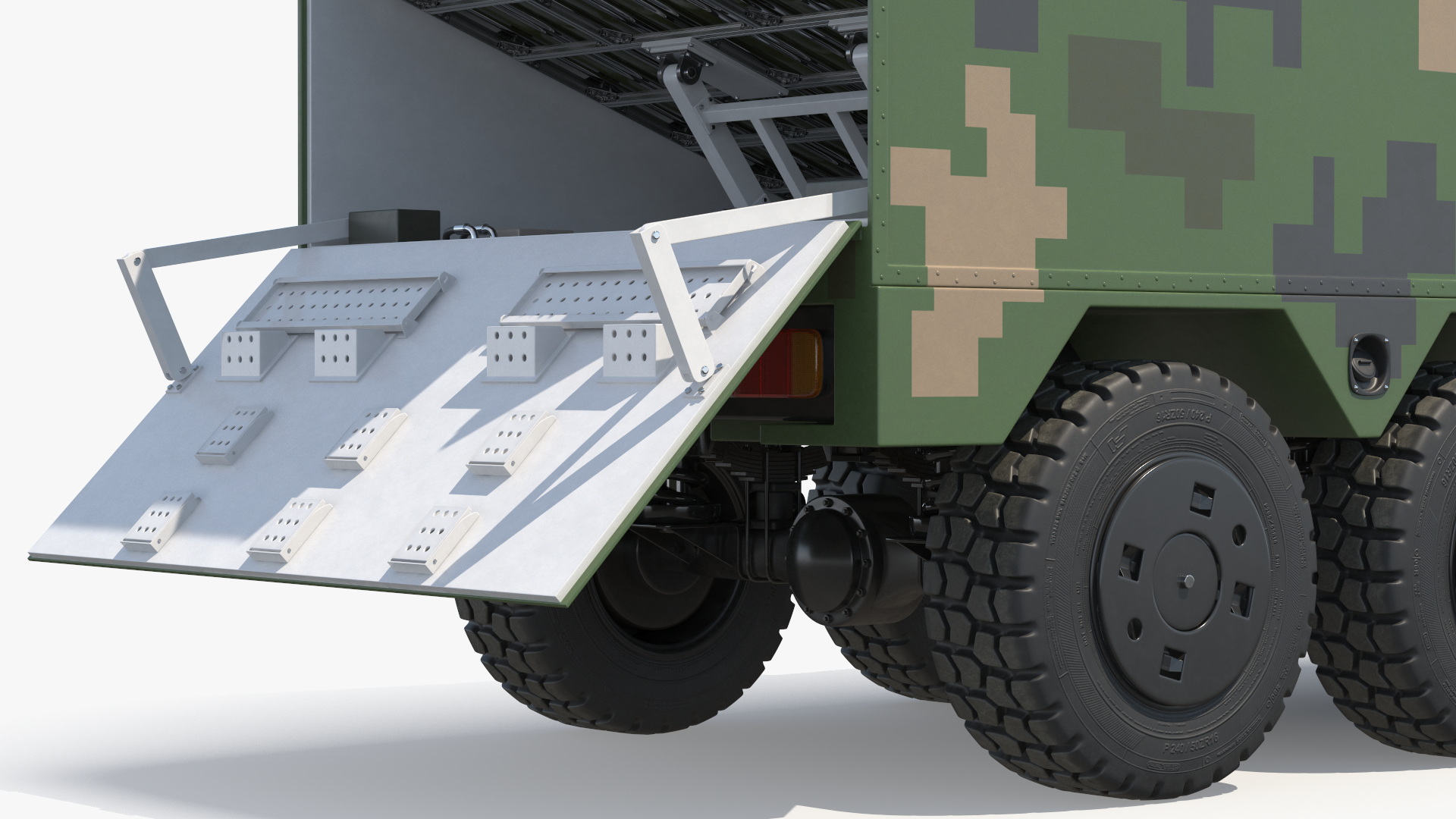 Military UAV Launch Vehicle with Module and Drone - view 11