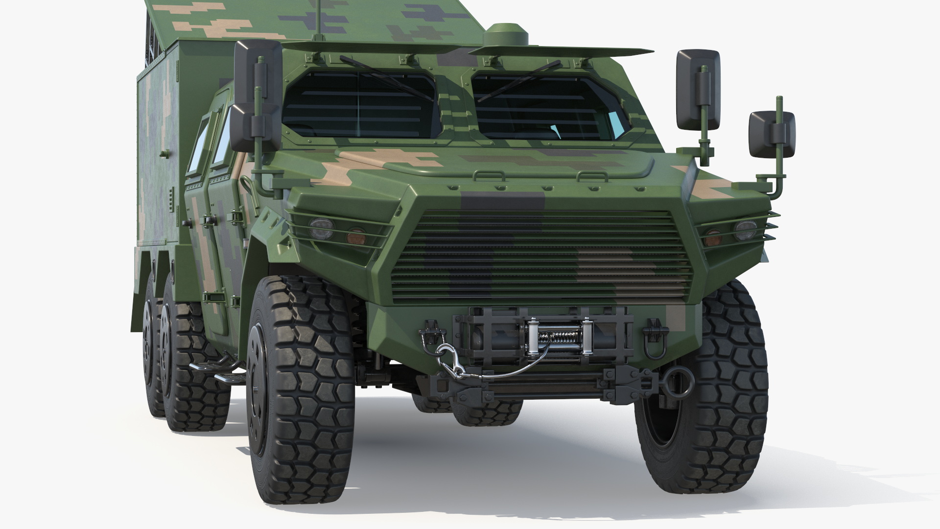 Military UAV Launch Vehicle with Module and Drone - view 6