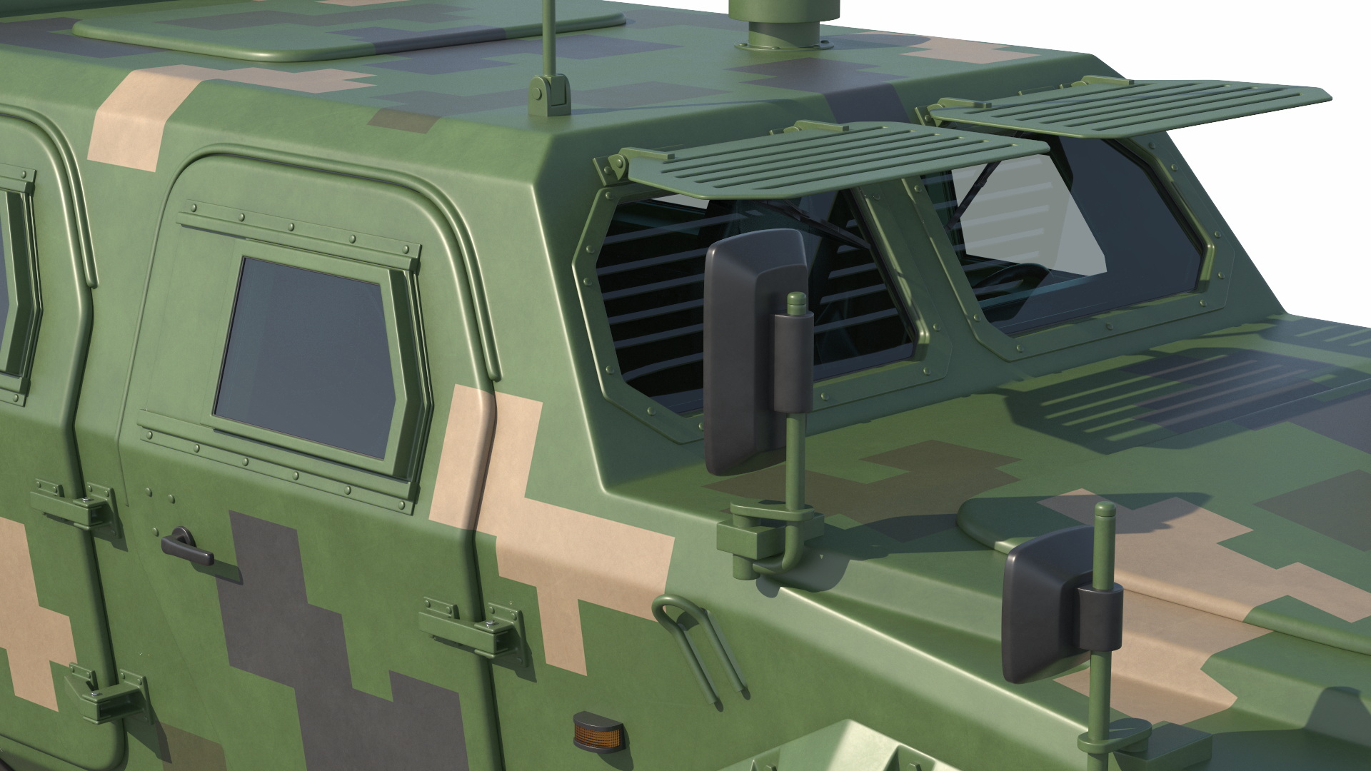 Military UAV Launch Vehicle with Module and Drone - view 9