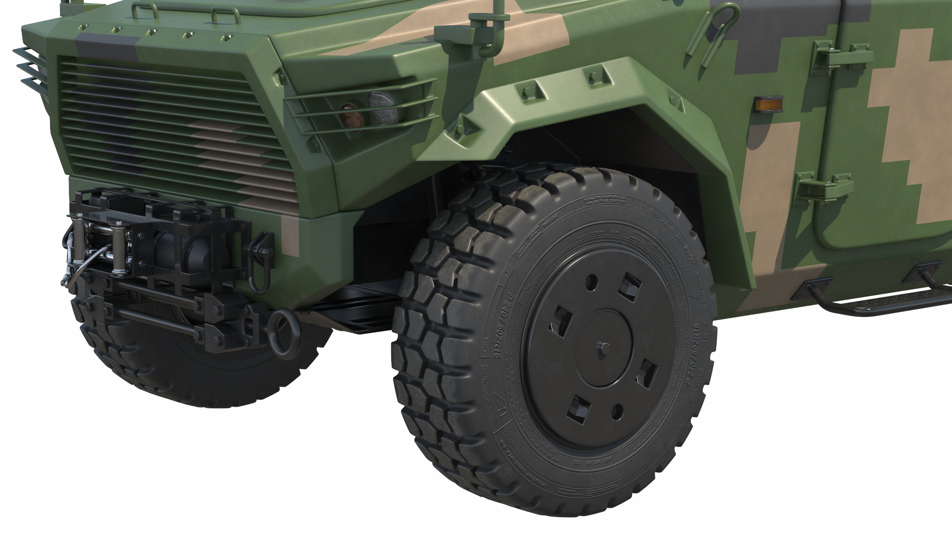 Military UAV Launch Vehicle with Module and Drone - view 8