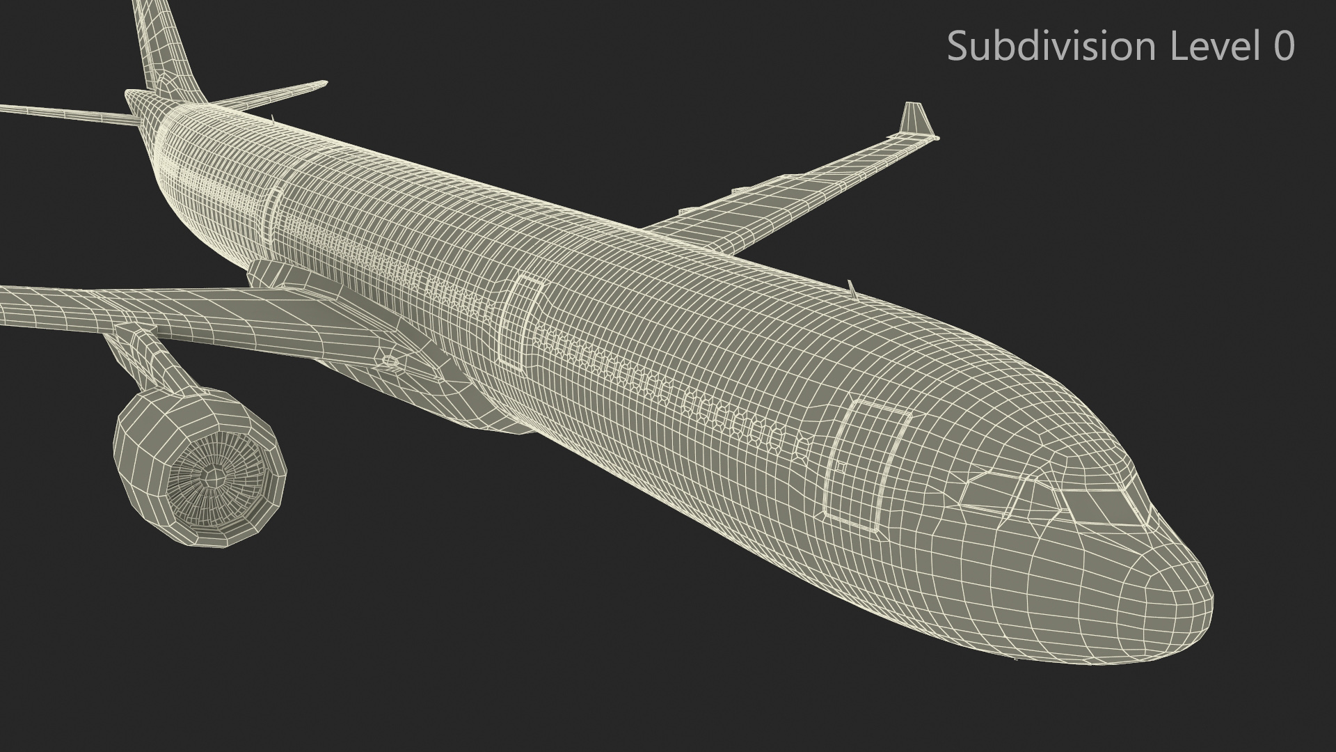3D Emirates Airbus A330-200 Rigged