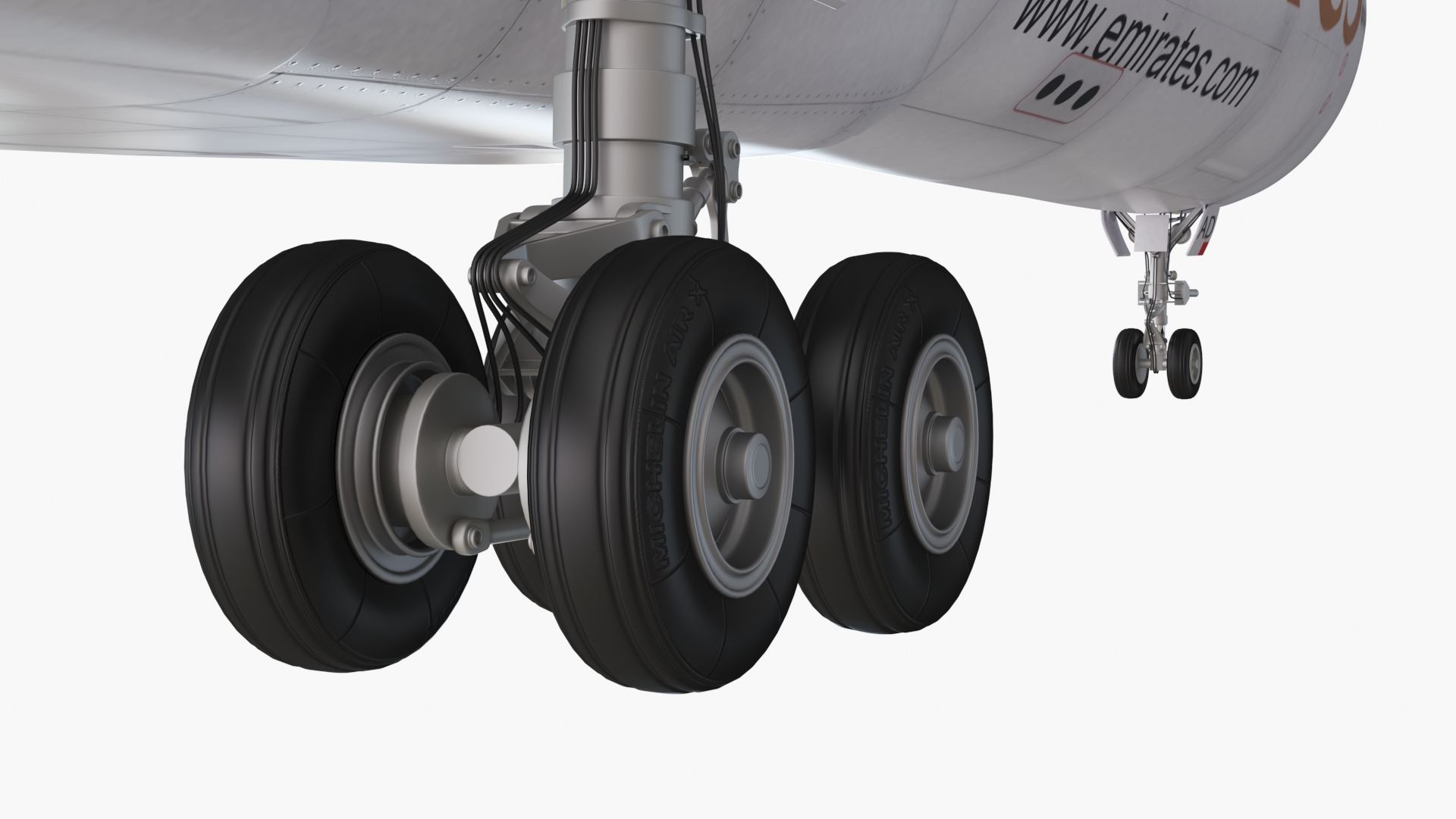 3D Emirates Airbus A330-200 Rigged