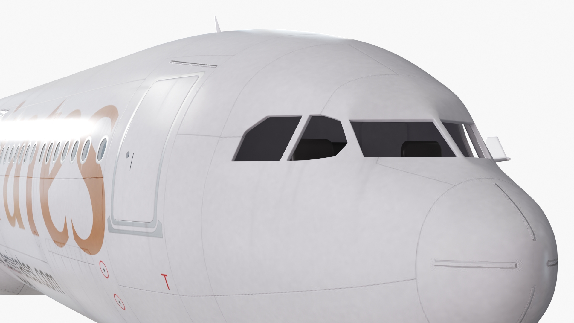 3D Emirates Airbus A330-200 Rigged