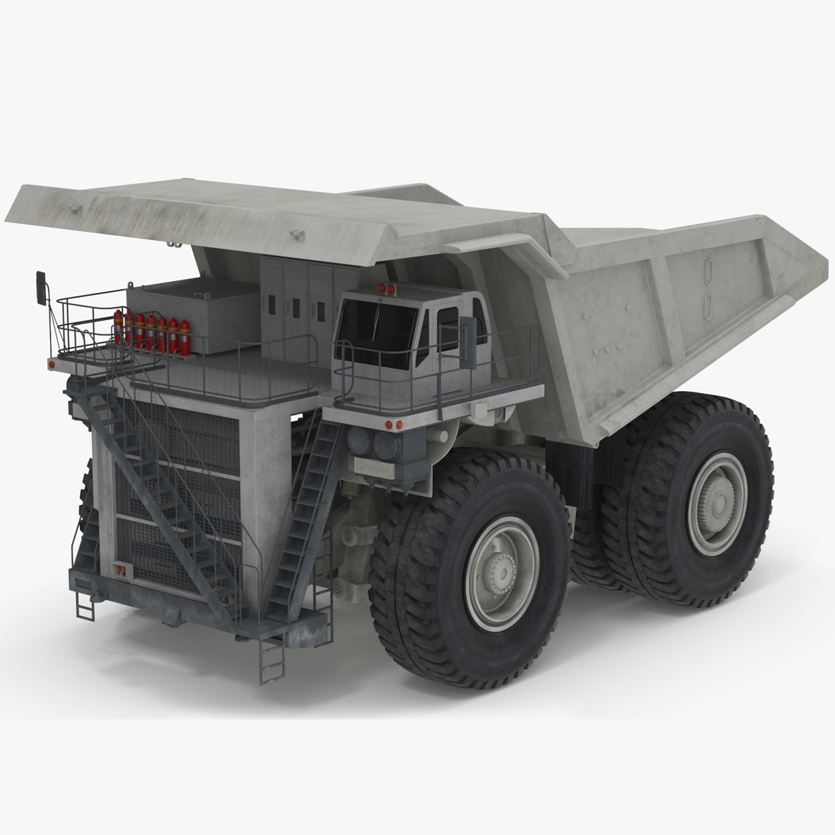 Heavy Duty Mining Dump Truck Rigged for Maya 3D model