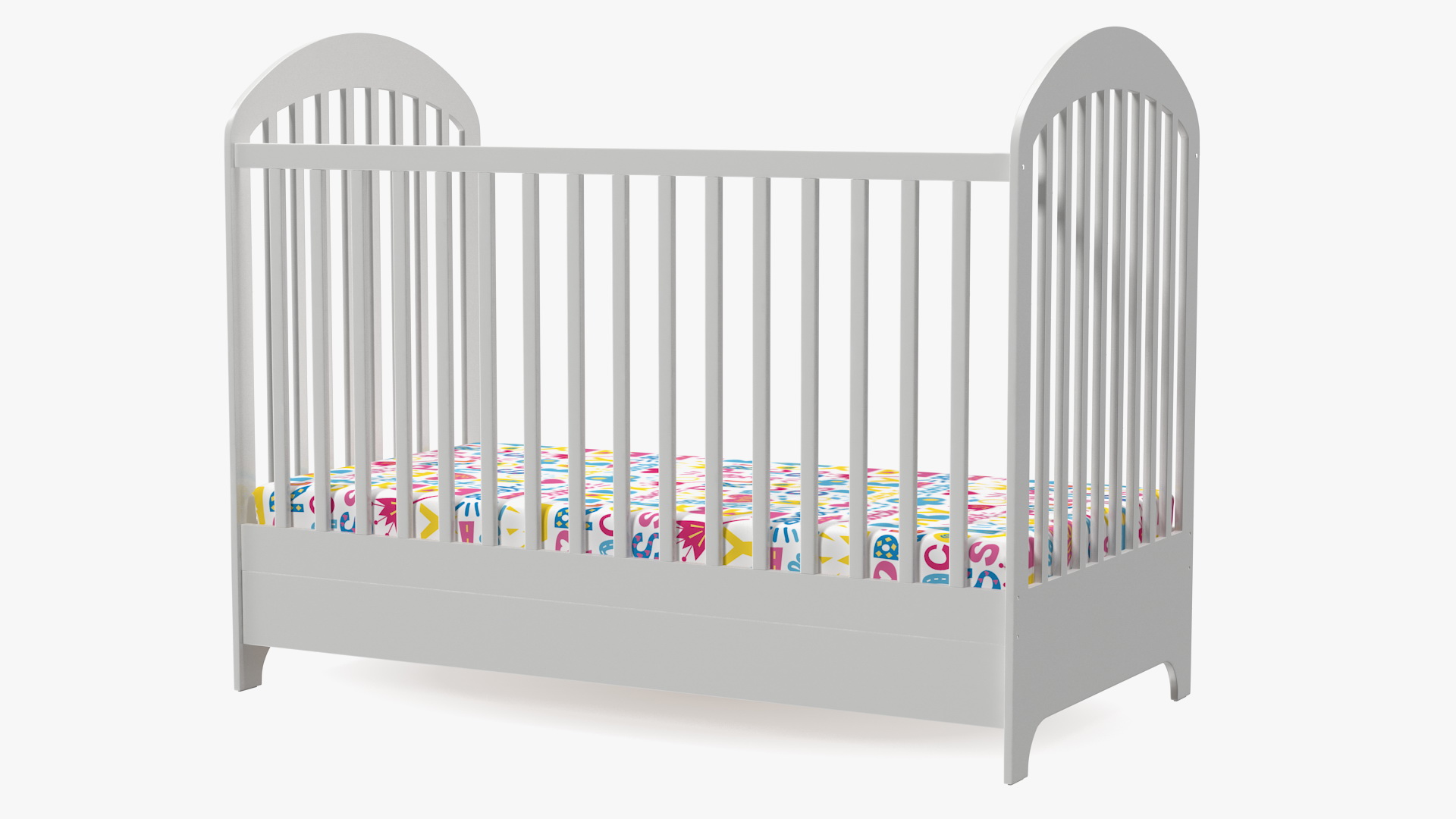 Wooden Infant Bed 3D