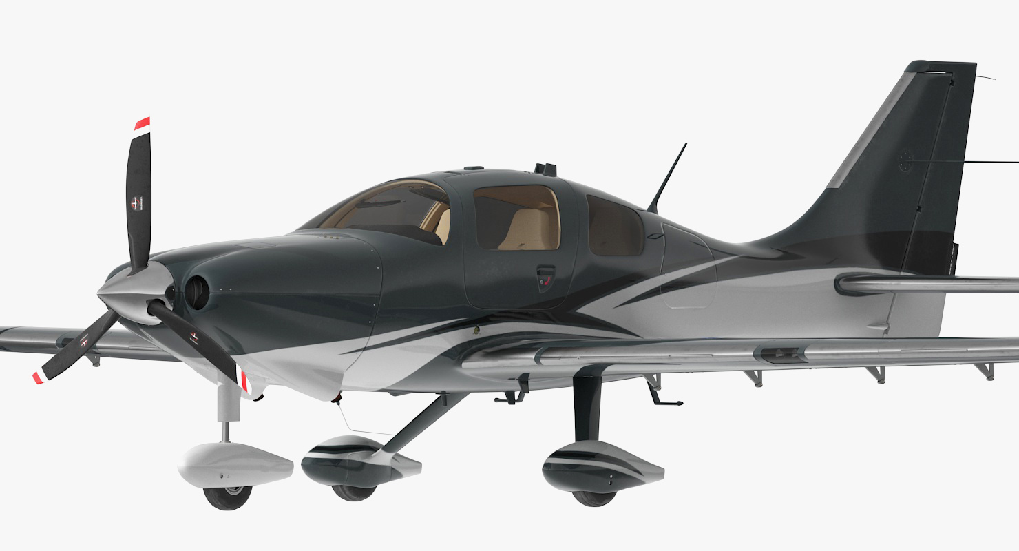 4 Seater Private Plane 3D
