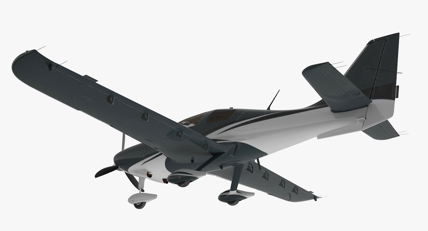 4 Seater Private Plane 3D
