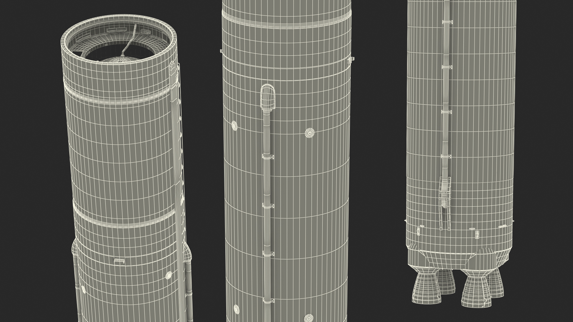 3D model NASA Space Launch System Core Stage
