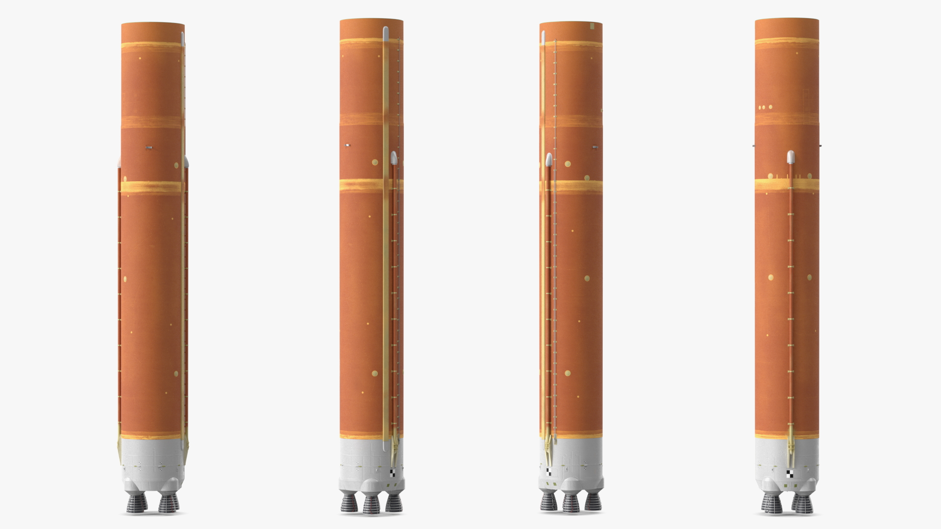 3D model NASA Space Launch System Core Stage