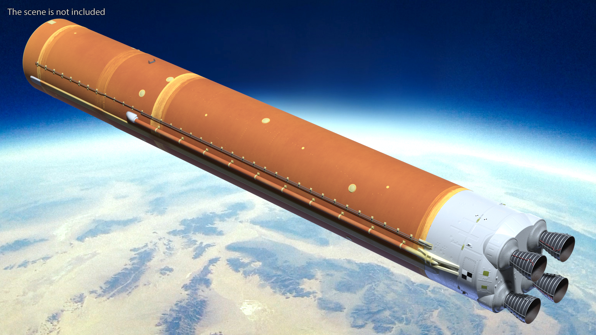 3D model NASA Space Launch System Core Stage