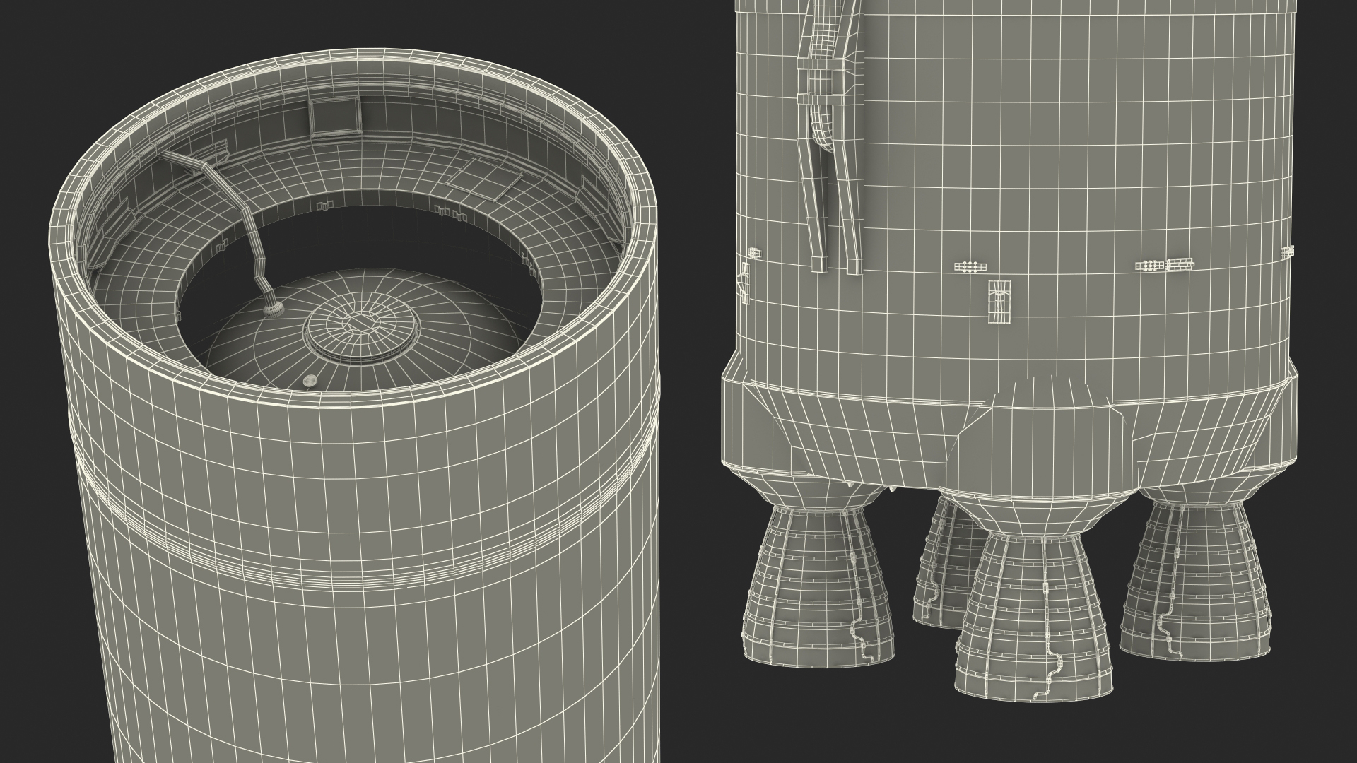 3D model NASA Space Launch System Core Stage