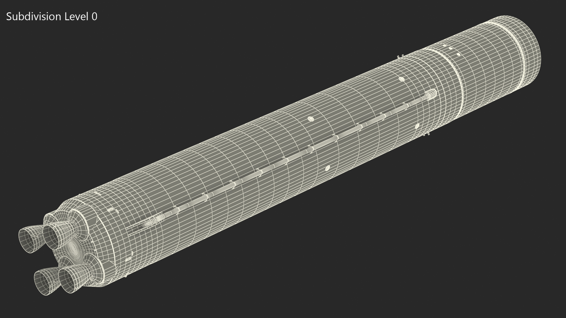 3D model NASA Space Launch System Core Stage