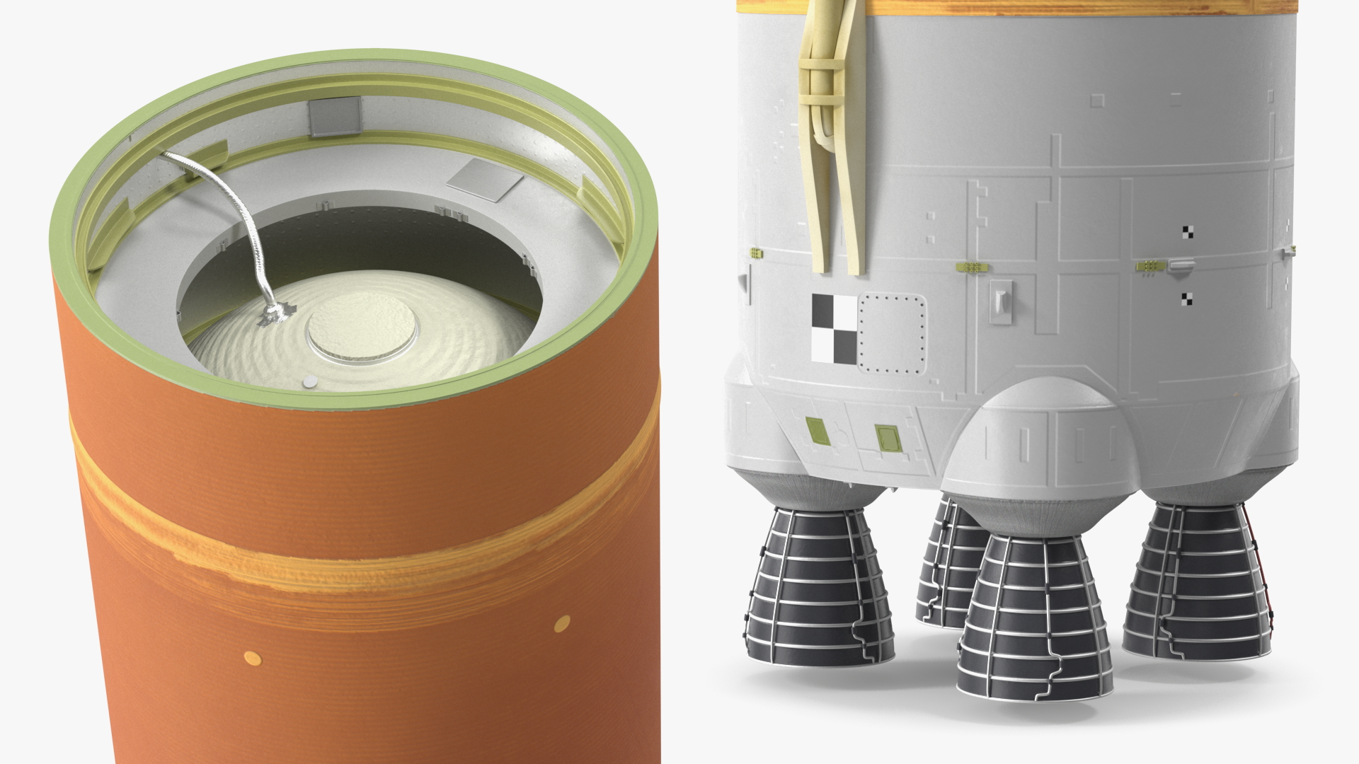 3D model NASA Space Launch System Core Stage
